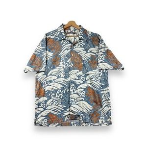 Peruvian Connection Men M Camp Collar Hawaiian Shirt S/S Button Down Ocean